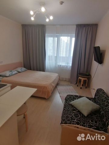 

Квартира-студия, 27 м², 2 кровати