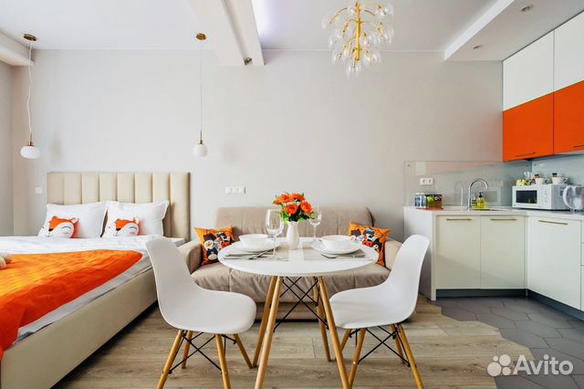 

Квартира-студия, 40 м², 3 кровати