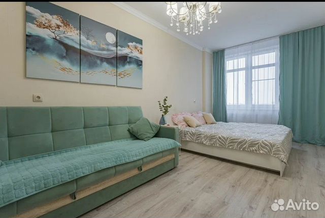 

1-к. квартира, 43 м², 2 кровати