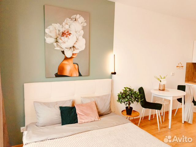

Квартира-студия, 23 м², 2 кровати