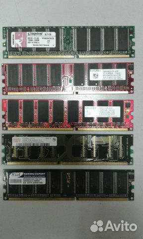 DDR1 128Mb 256Mb 512Mb 1Gb
