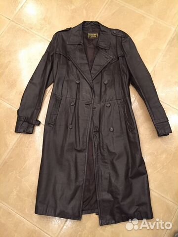 Плащ-пальто кожаный Плащ-пальто кожаный