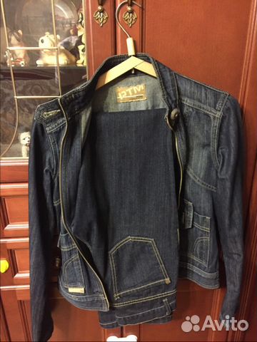 Джинсовый костюм 42-44 размер