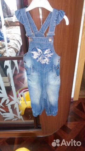 Комбинезон джинсовый