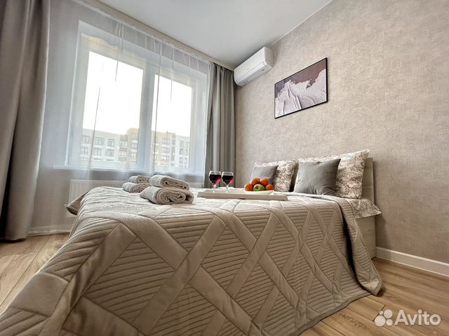 

1-к. квартира, 42 м², 2 кровати
