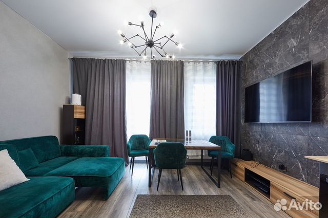 

1-к. квартира, 58 м², 2 кровати