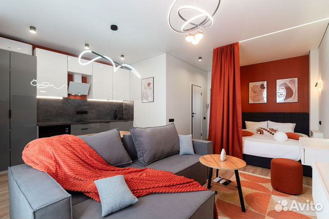 

Квартира-студия, 33 м², 2 кровати