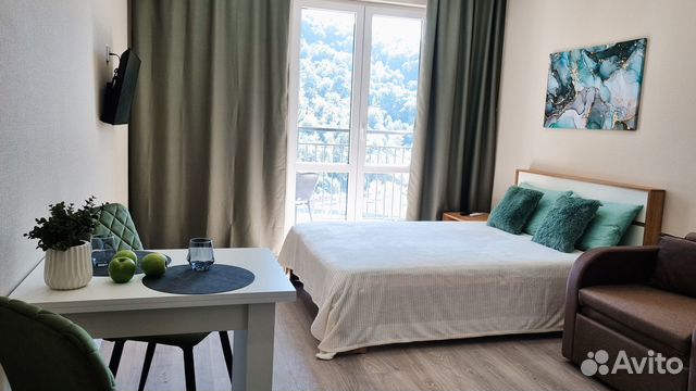 

Квартира-студия, 27 м², 2 кровати
