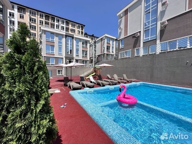 

1-к. квартира в апарт-отеле, 34 м², 2 кровати