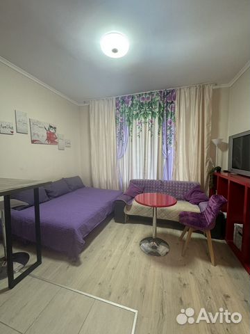 

Квартира-студия, 29 м², 2 кровати