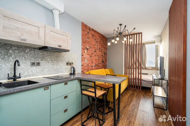 

Квартира-студия, 19 м², 2 кровати