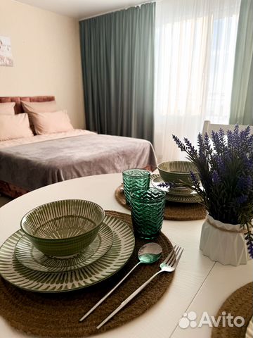 

Квартира-студия, 34 м², 2 кровати