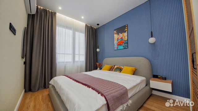 

1-к. квартира, 44,5 м², 2 кровати