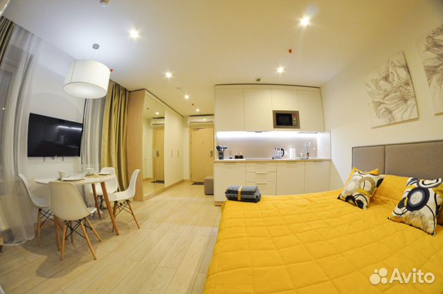 

Квартира-студия, 30 м², 2 кровати