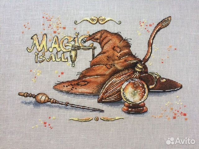 Картина вышитая крестом 