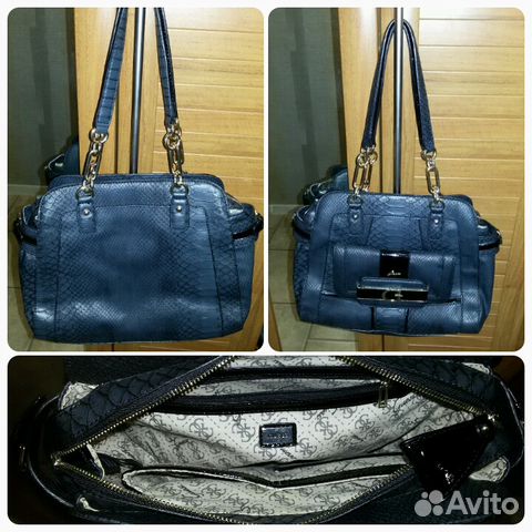 Кожаная сумка guess