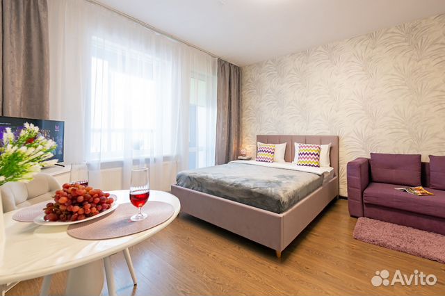 

Квартира-студия, 28 м², 3 кровати