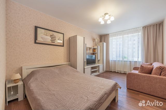 

1-к. квартира, 39 м², 2 кровати
