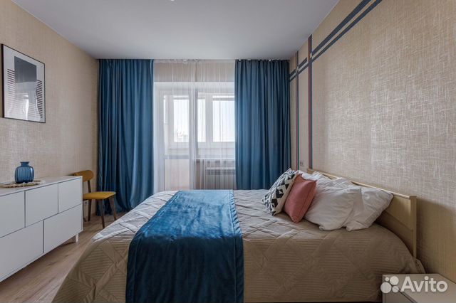 

1-к. квартира, 40 м², 2 кровати