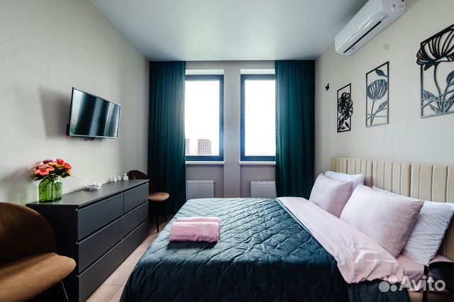 

Квартира-студия, 23 м², 2 кровати