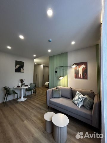 

Квартира-студия в апарт-отеле, 34,4 м², 2 кровати