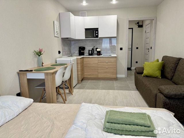 

Квартира-студия, 29 м², 2 кровати