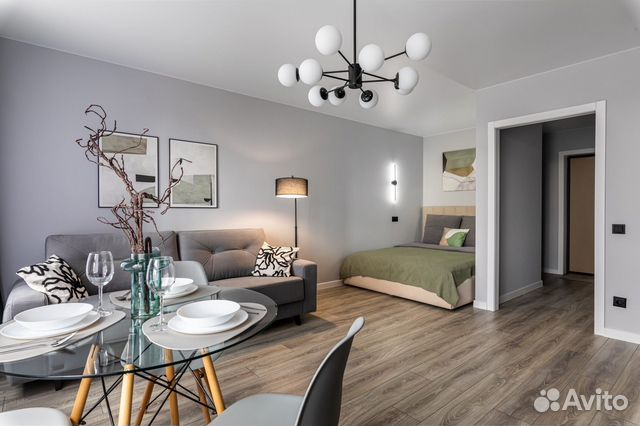 

Квартира-студия, 32 м², 2 кровати