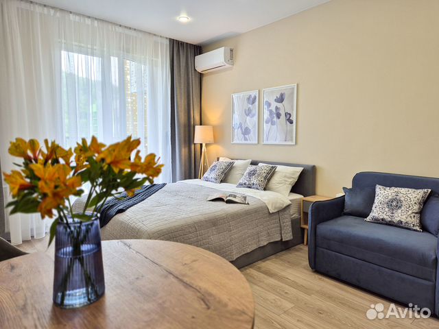 

Квартира-студия, 28 м², 2 кровати
