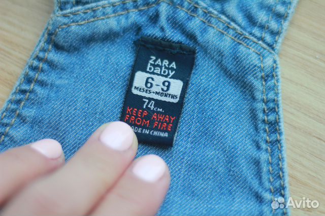 Джинсовый комбинезон zara kids size 74 Джинсовый комбинезон zara kids size 74