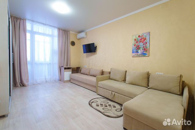 

Квартира-студия, 34 м², 2 кровати