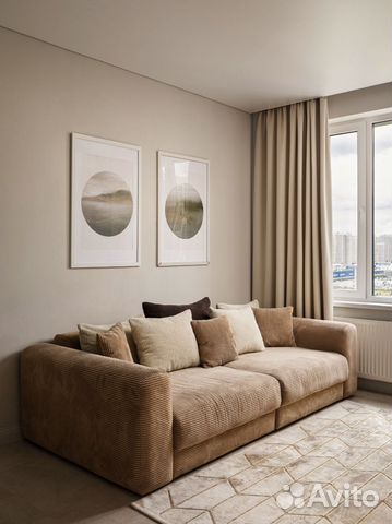 

1-к. квартира, 32 м², 2 кровати