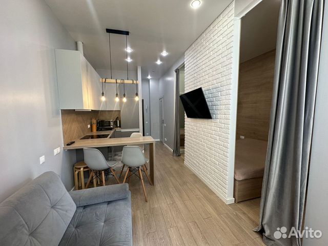 

Квартира-студия, 34 м², 2 кровати