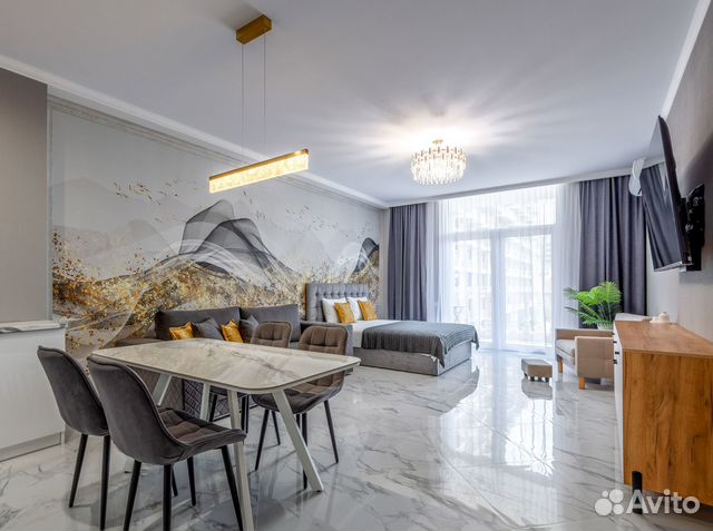 

Квартира-студия, 42 м², 3 кровати