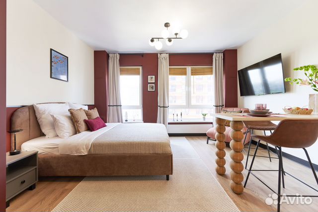

Квартира-студия, 25 м², 3 кровати