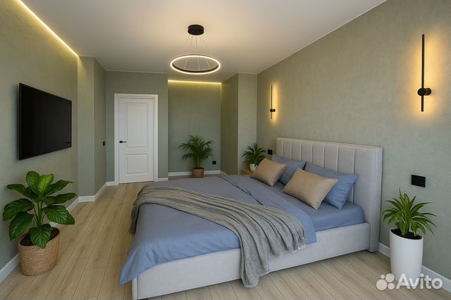 

1-к. квартира, 45 м², 3 кровати
