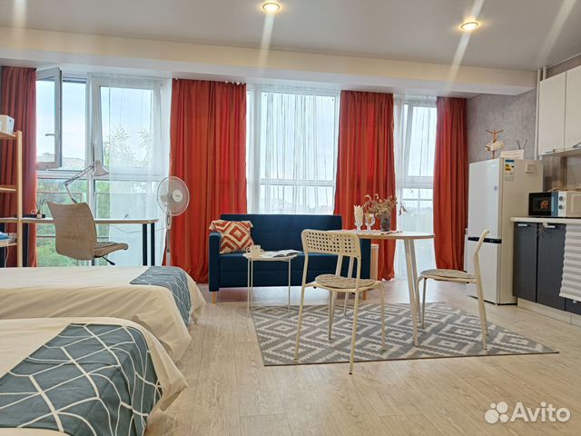 

Квартира-студия, 42 м², 3 кровати