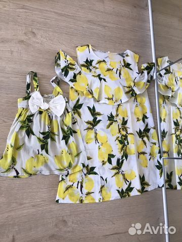 Платья family look мама+ дочка