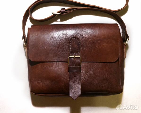 Сумка Мужская Кожаная Бычья Кожа Через Плечо Сумка Мужская Кожаная Бычья Кожа Через Плечо