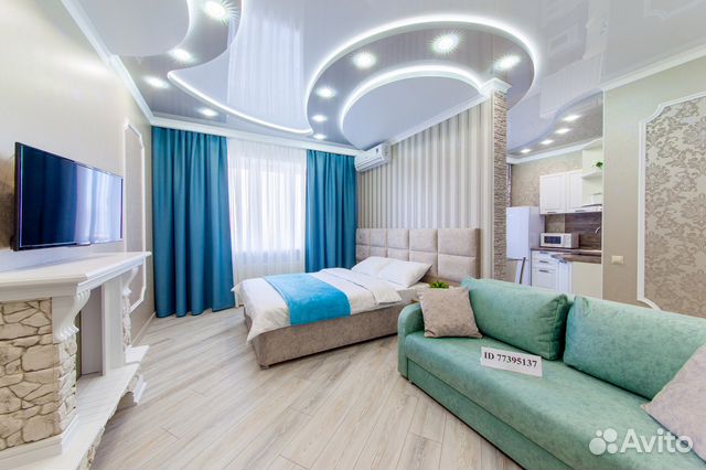 

Квартира-студия, 39 м², 2 кровати