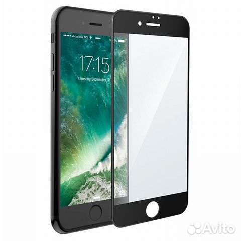 Защитное стекло iPhone 7/8 5D черное Защитное стекло iPhone 7/8 5D черное