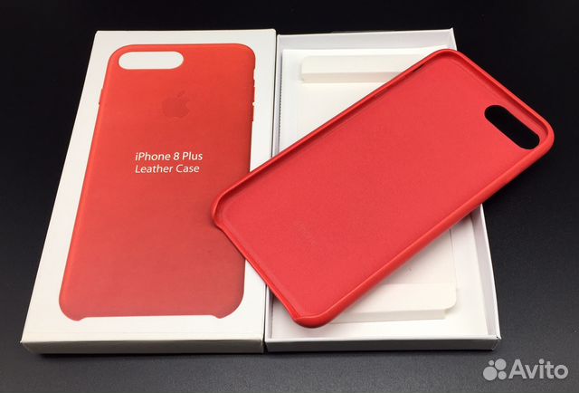 iPhone 8Plus Кожа Apple Leather Красный Чехол 8+ 8