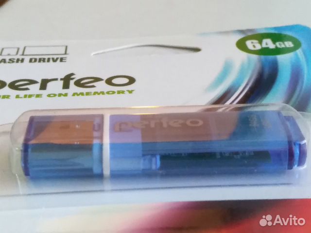 Флэшка USB 2.0 64gb PF-C13N064 голубая