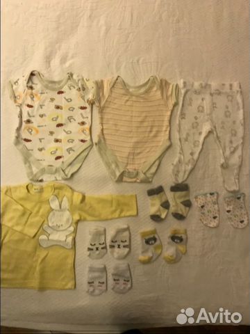 Одежда для малыша от 0 до 3-4 месяцев
