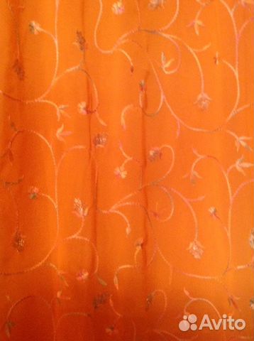 Ткань. Шелк. Вышивка по всему полотну. Дл.5м. Ш 1