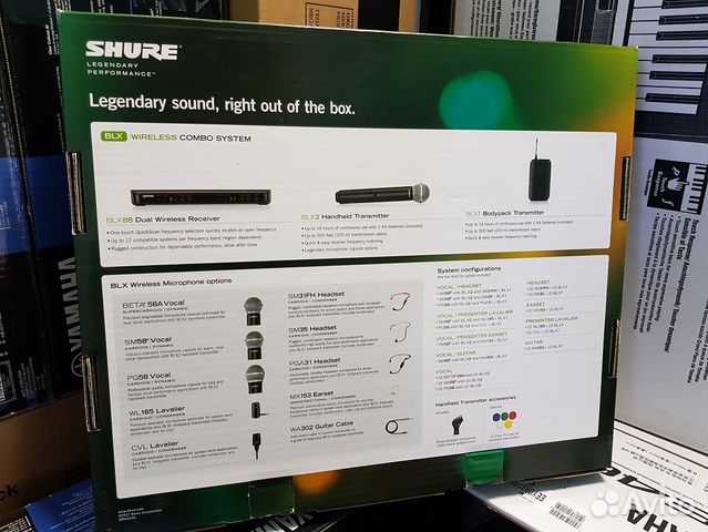 Вокальная радиосистема Shure BLX288E/PG58 Новая Вокальная радиосистема Shure BLX288E/PG58 Новая