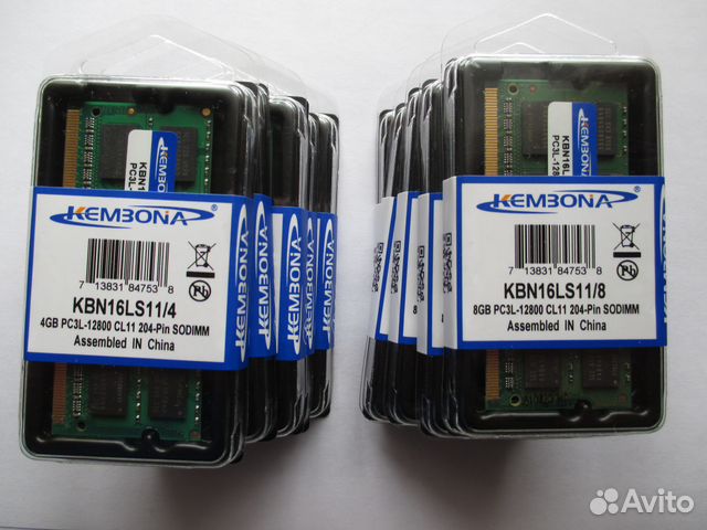 DDR 3L 4gb 8gb для ноутбука