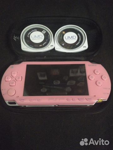 PSP FAT Розовая + 5 игр псп Сакура