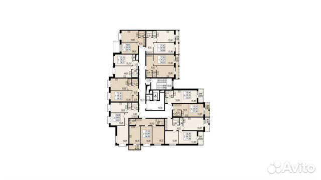 1-к квартира, 50.2 м², 3/14 эт. 1-к квартира, 50.2 м², 3/14 эт.