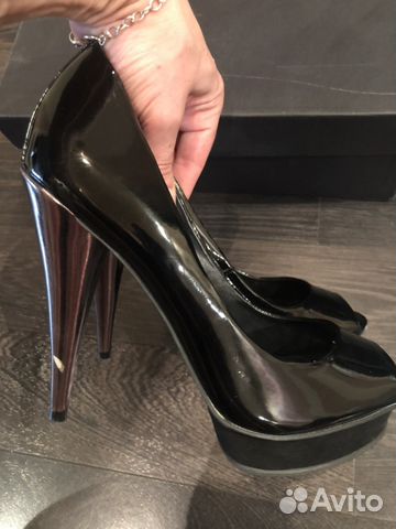 Туфли Carvela Италия чёрный лак Туфли Carvela Италия чёрный лак