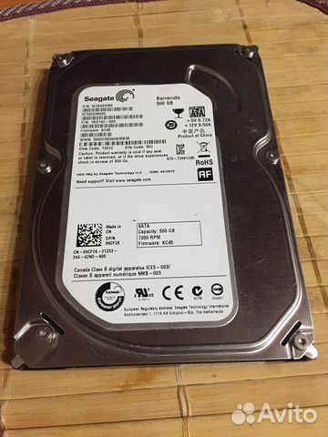 Почти новый HDD 500 gb Seagate